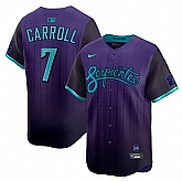 Men's Arizona Diamondbacks #7 Corbin Carroll Purple 2025 City Connect Limited Stitched Jersey Dzhi,baseball caps,new era cap wholesale,wholesale hats
